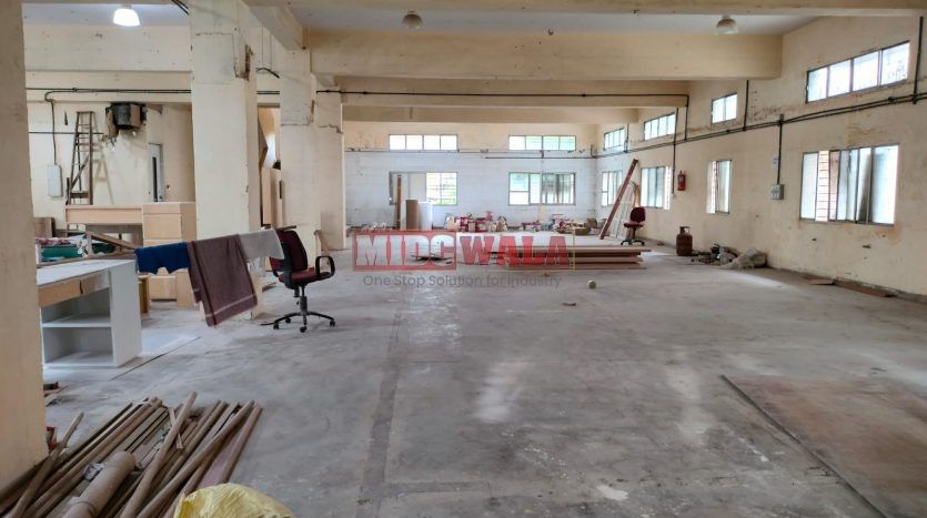 A spacious and modern RCC industrial building available for lease in Navi Mumbai's Mahape , TTC Industrial area. The building features abundant workspace, contemporary amenities, and a strategic location.