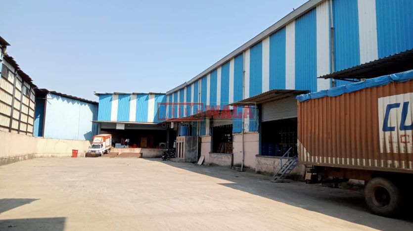 Large, modern warehouse in TTC Industrial Area, Taloja, Navi Mumbai. Suitable for storage and distribution.