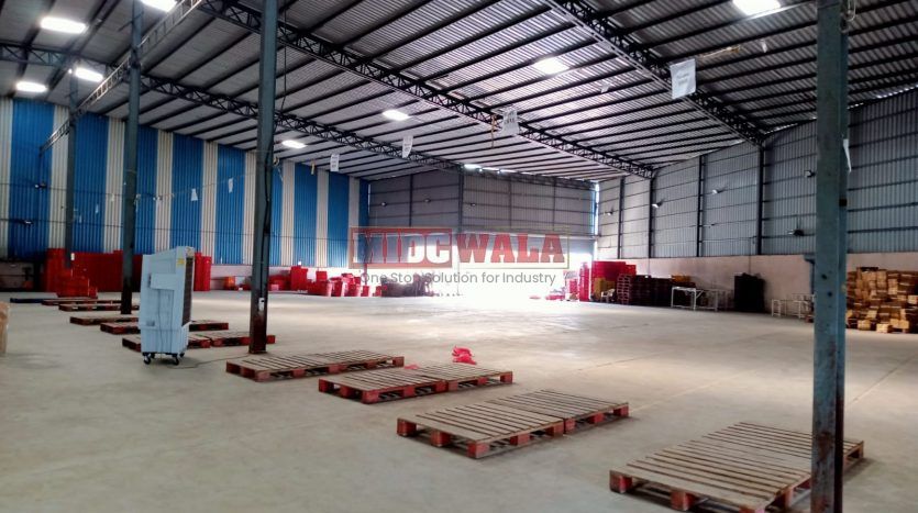 Large, modern warehouse in TTC Industrial Area, Taloja, Navi Mumbai. Suitable for storage and distribution.