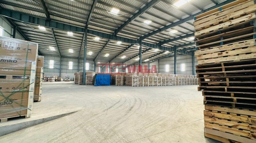 a large-scale industrial warehouse located in JNPT Road, offering 40000 SQ.FT of expansive and versatile workspace