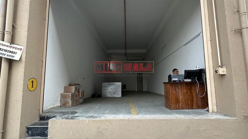 Large, modern warehouse in TTC Industrial Area, Pawane, Navi Mumbai. Suitable for storage and distribution.