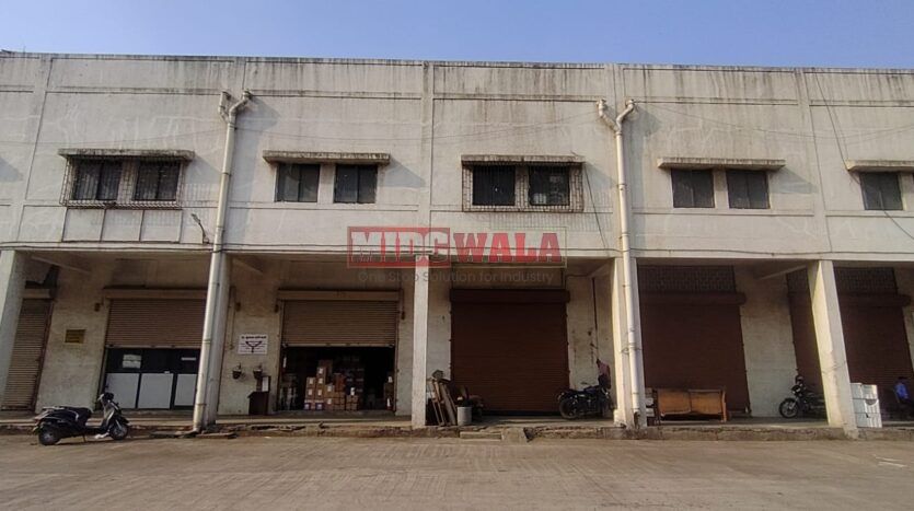 Large, modern warehouse in TTC Industrial Area, Taloja, Navi Mumbai. Suitable for storage and distribution.