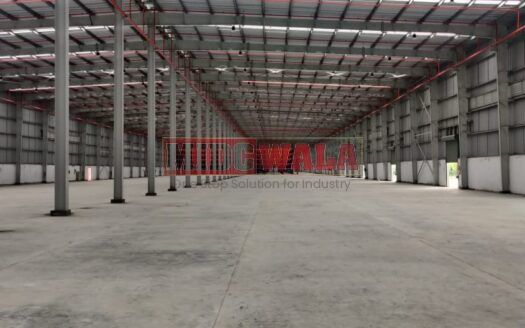 Large, modern warehouse in TTC Industrial Area, Taloja, Navi Mumbai. Suitable for storage and distribution.