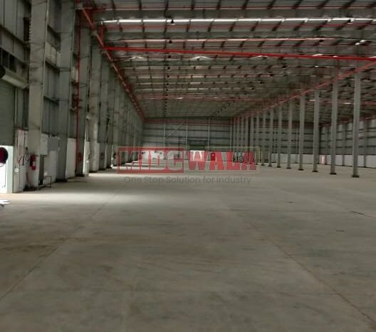 Large, modern warehouse in TTC Industrial Area, Taloja, Navi Mumbai. Suitable for storage and distribution.