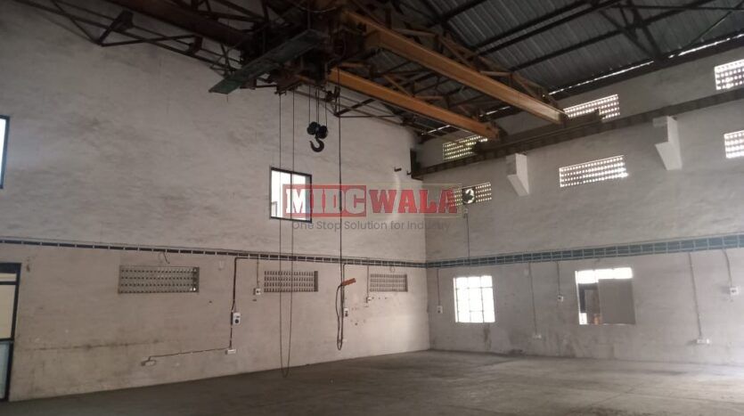 Large industrial shed available for lease in Koperkhairne MIDC, Navi Mumbai.