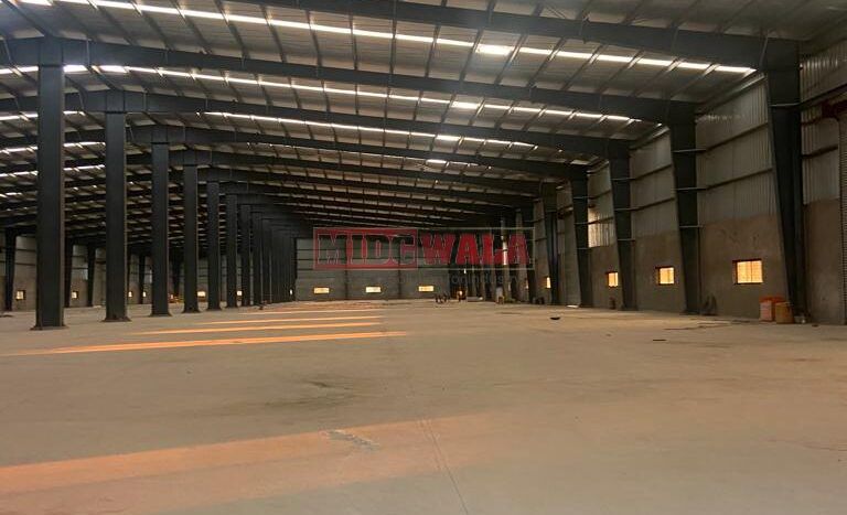 Spacious industrial warehouse available for lease in Khopoli, Raigad, offering ample space for production, storage, and distribution. (MIDCWALA )