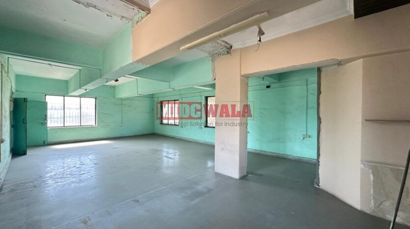 Spacious industrial warehouse available for lease in Koperkhairne, Navi Mumbai, offering ample space for production, storage, and distribution. (MIDCWALA )