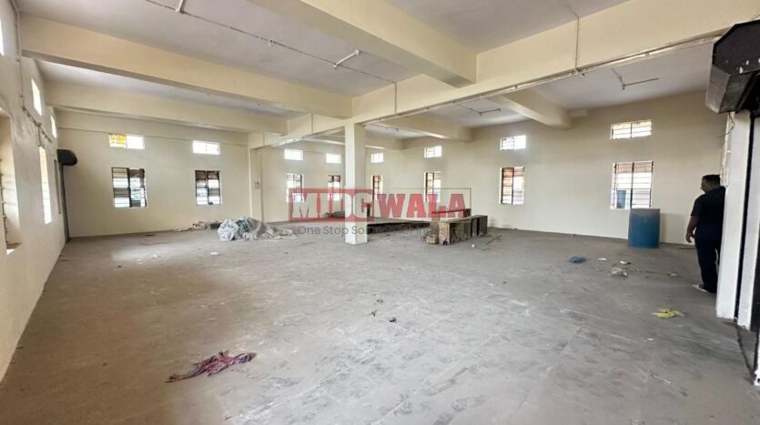 Spacious industrial warehouse available for lease in Turbhe, Navi Mumbai, offering ample space for production, storage, and distribution. (MIDCWALA )