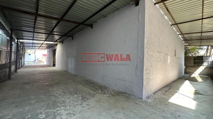 Spacious industrial warehouse available for lease in Mahape, Navi Mumbai, offering ample space for production, storage, and distribution. (MIDCWALA )