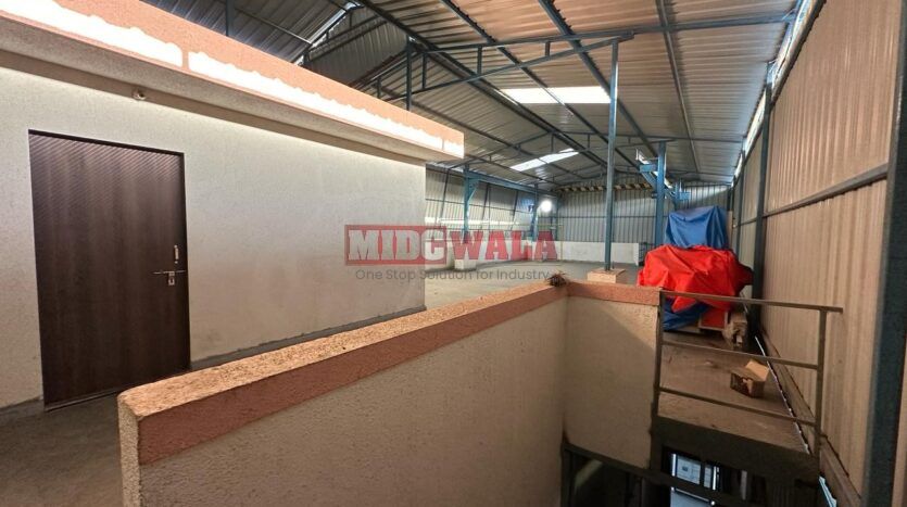 Spacious industrial warehouse available for lease in Rabale, Navi Mumbai, offering ample space for production, storage, and distribution. (MIDCWALA )