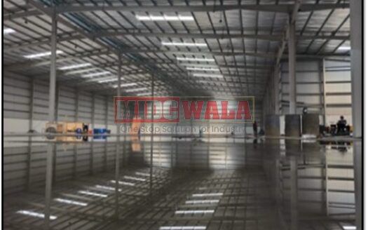 Spacious industrial warehouse available for lease in JNPT, Navi Mumbai, offering ample space for production, storage, and distribution. (MIDCWALA )