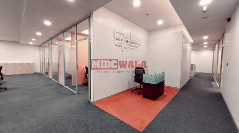 Industrial warehouse or office space for rent in Turbhe, Navi Mumbai.