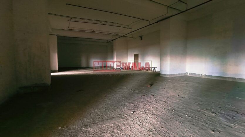 Industrial warehouse space (RCC construction) for lease in prime Turbhe MIDC location, Navi Mumbai.