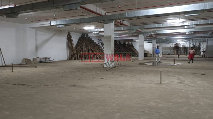 Industrial warehouse space (RCC construction) for lease in prime Turbhe MIDC location, Navi Mumbai.