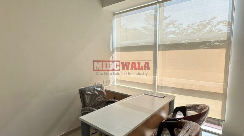 Move-in-ready office space with furniture included, available for lease in Belapur, Navi Mumbai.