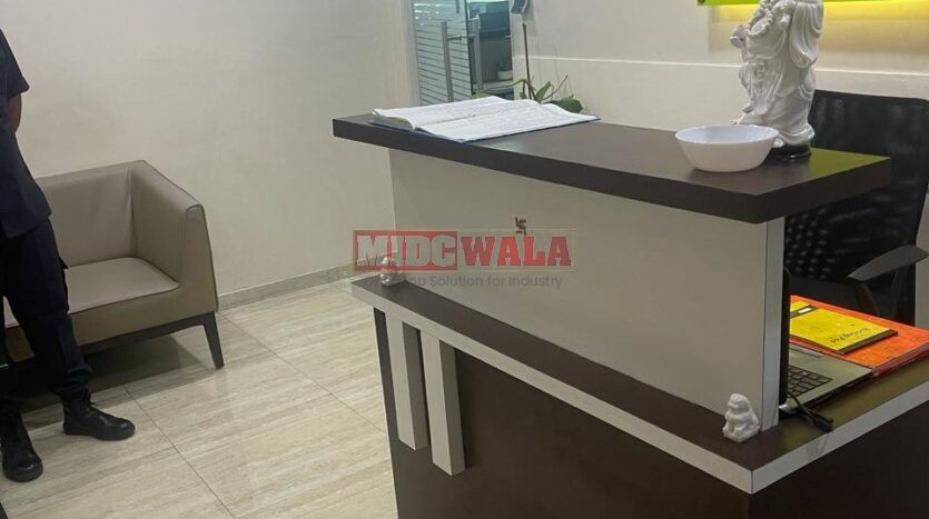 Move-in-ready office space with furniture included, available for lease in Mahape, Navi Mumbai.