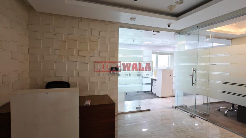 Fully furnished office space available for lease in Mahape, Navi Mumbai.