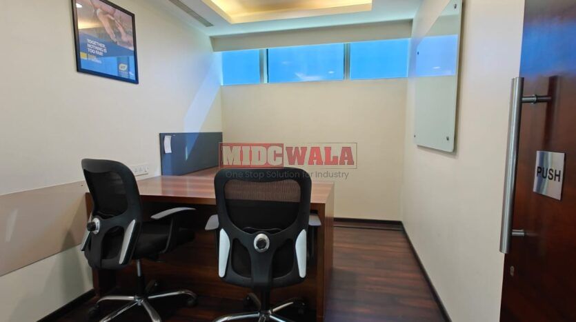 Fully furnished office space available for lease in Mahape, Navi Mumbai.