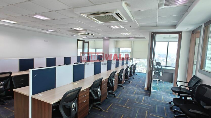 Fully furnished office space available for lease in Mahape, Navi Mumbai.