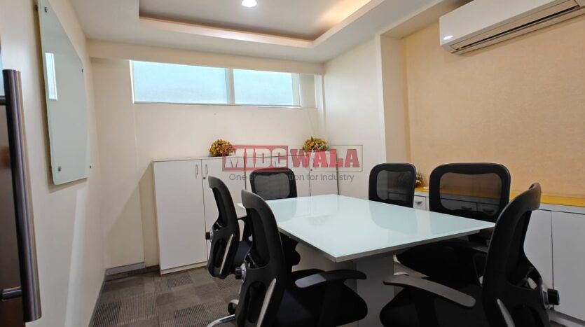 Fully furnished office space available for lease in Mahape, Navi Mumbai.