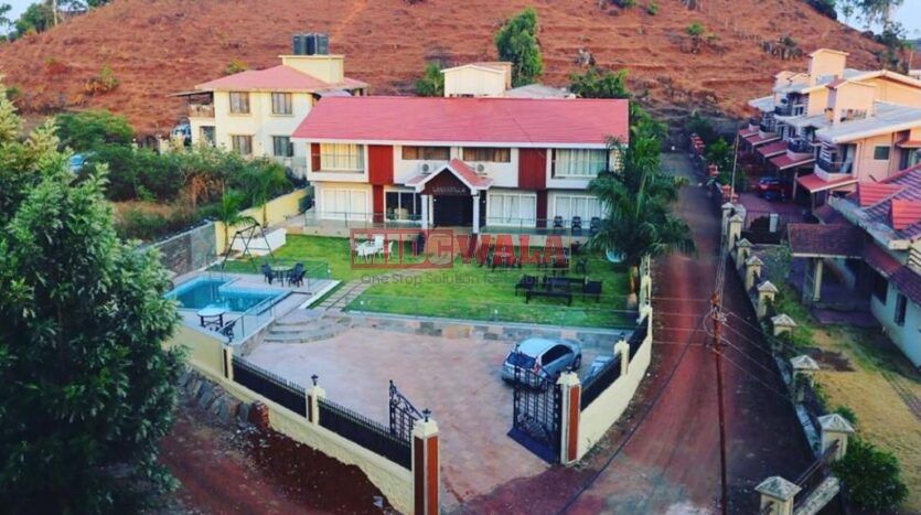 Grand 6 BHK bungalow for sale in the scenic hills of Mahabaleshwar, Pachgani.