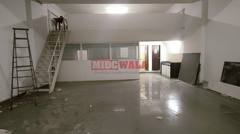 Industrial warehouse/showroom space available for purchase in Raheja Tesla, Juinagar MIDC.