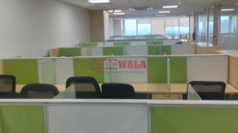 Fully furnished office space available for lease in Mahape, Navi Mumbai.