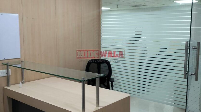 Fully furnished office space available for lease in Mahape, Navi Mumbai.