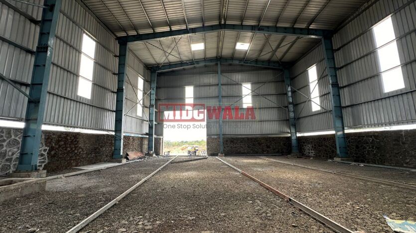 Industrial warehouse space available for rent in Taloja MIDC, Navi Mumbai.