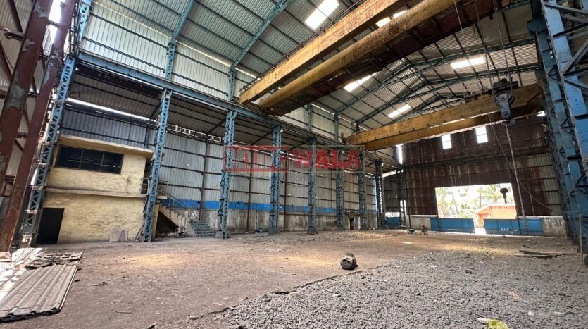 Industrial warehouse space available for rent in Taloja MIDC, Navi Mumbai.