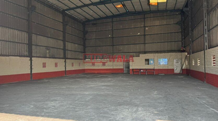 Industrial warehouse space available for lease in Patalganga MIDC, Navi Mumbai.