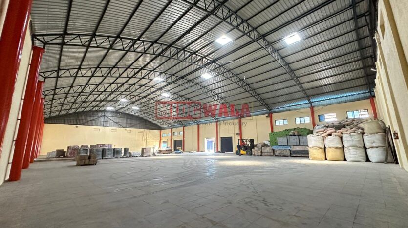 Large industrial warehouse space available for lease in Kalamboli, Navi Mumbai.