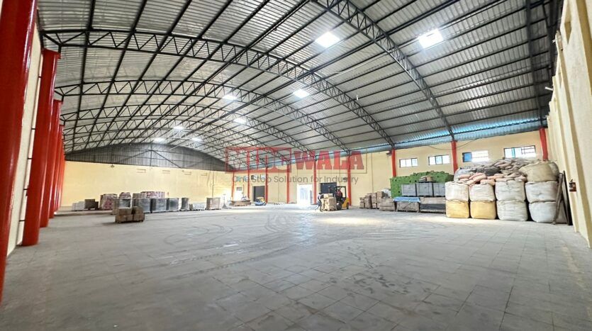 Large industrial warehouse space available for lease in Kalamboli, Navi Mumbai.