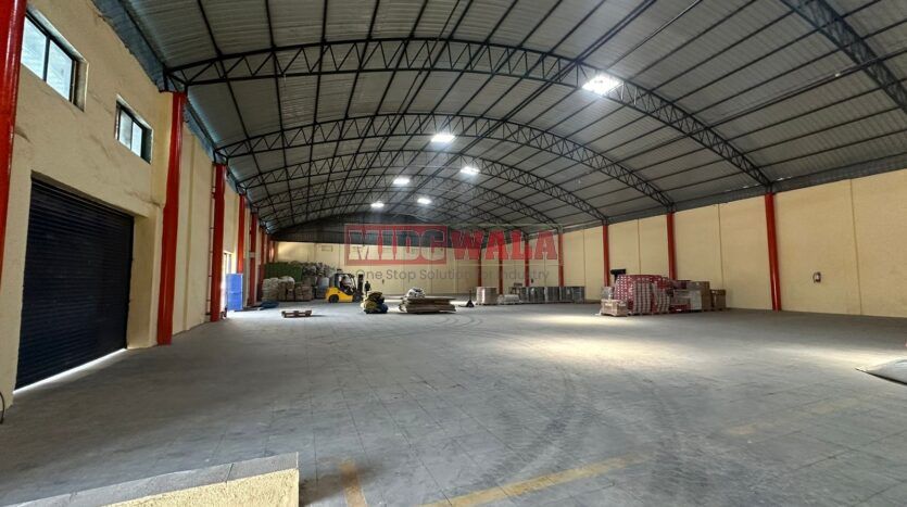 Large industrial warehouse space available for lease in Kalamboli, Navi Mumbai.