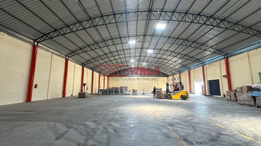 Large industrial warehouse space available for lease in Kalamboli, Navi Mumbai.