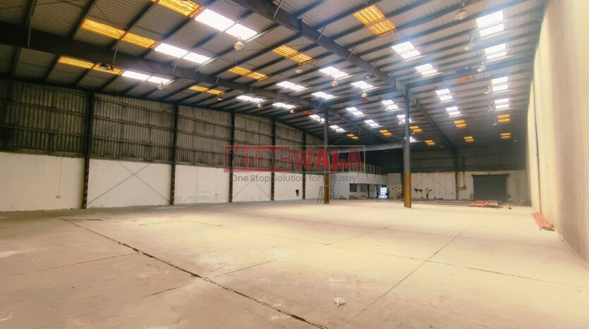 Industrial warehouse space available for lease in Taloja, Navi Mumbai. Ideal for storage, distribution, or light manufacturing.