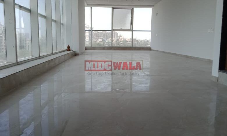 Modern commercial office space available for lease at Kamdhenu 23 West, Navi Mumbai.