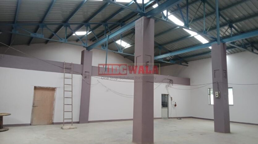 "Industrial shed for lease in Koparkhairne MIDC, Navi Mumbai."