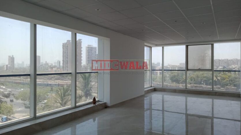 Unfurnished office space available for lease in Koparkhairne, Navi Mumbai.