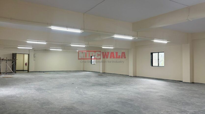 Spacious RCC industrial building available for lease in Navi Mumbai's Pawane MIDC.