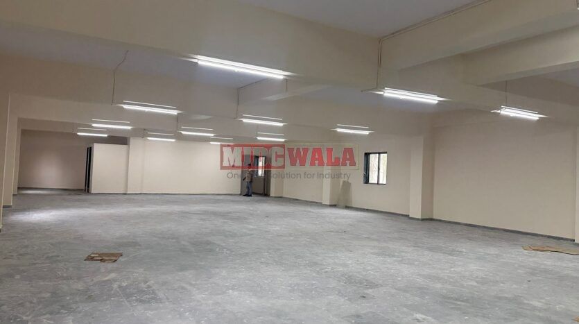 Spacious RCC industrial building available for lease in Navi Mumbai's Pawane MIDC.