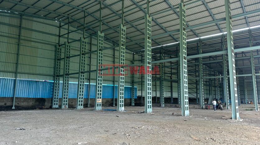 Industrial manufacturing shed available for lease in Taloja MIDC, Navi Mumbai.