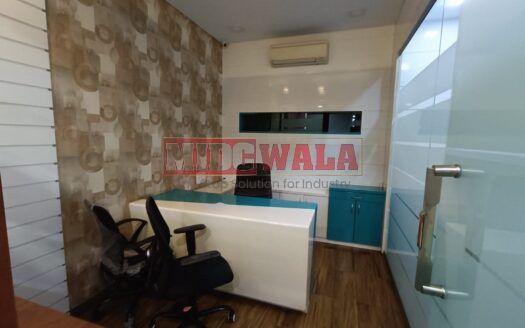 A modern, furnished office space for lease in Satra Plaza, Vashi, Navi Mumbai.