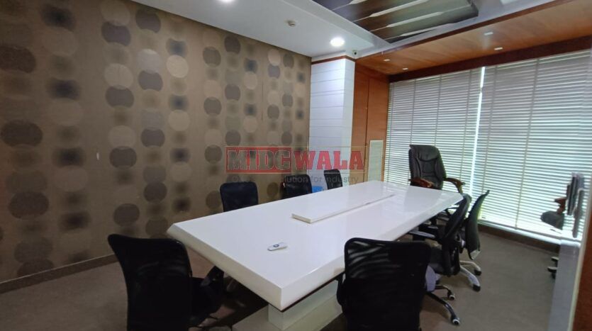 A modern, furnished office space for lease in Satra Plaza, Vashi, Navi Mumbai.