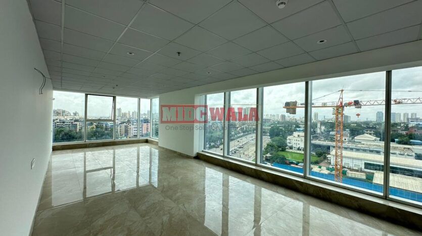 Commercial office space available for lease at Kamdhenu 23, West Navi Mumbai.