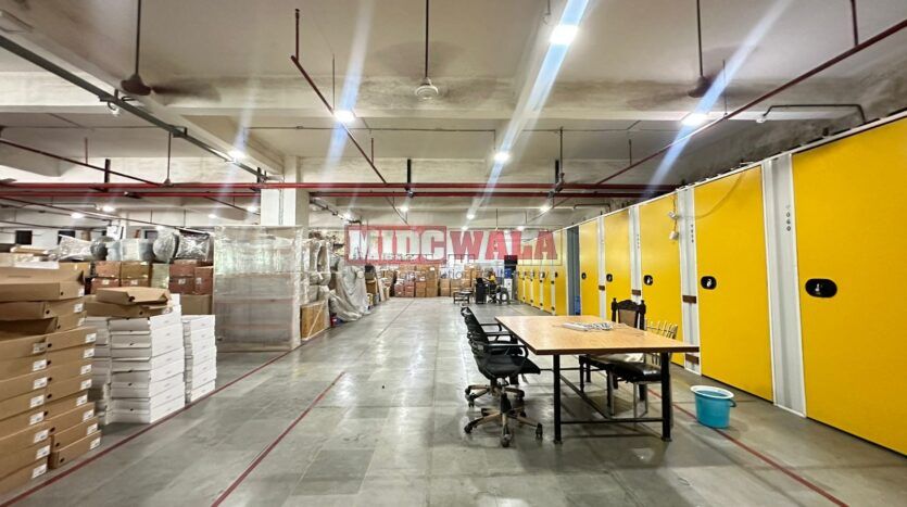 Modern factory building for rent in Mahape MIDC, Navi Mumbai.