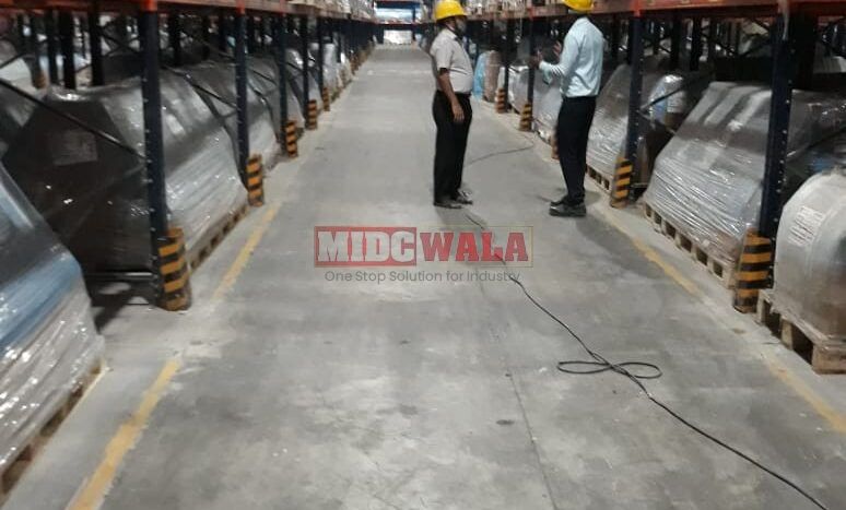 Spacious industrial warehouse available for rent in the non-MIDC area of Taloja, Navi Mumbai.