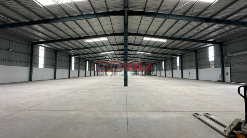 Modern industrial warehouse for lease in JNPT Road Uran Navi Mumbai.