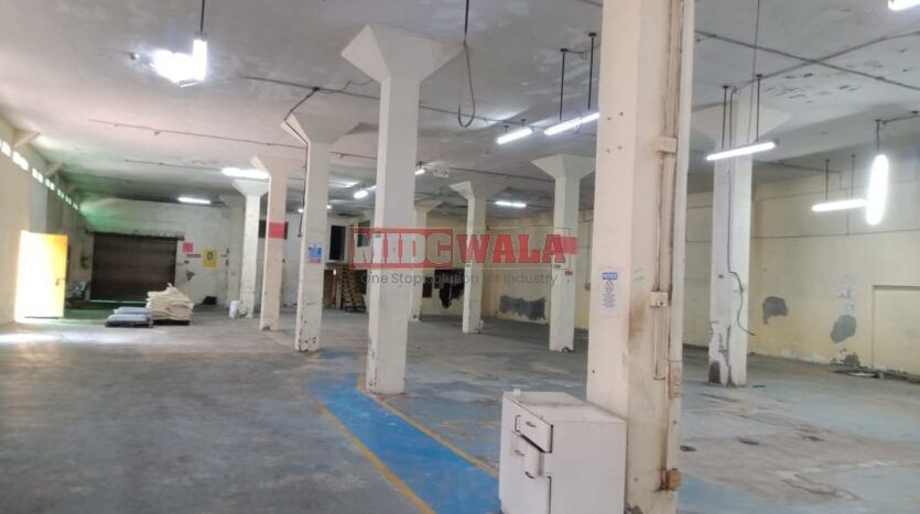 Industrial warehouse for lease in Pawane MIDC Navi Mumbai.