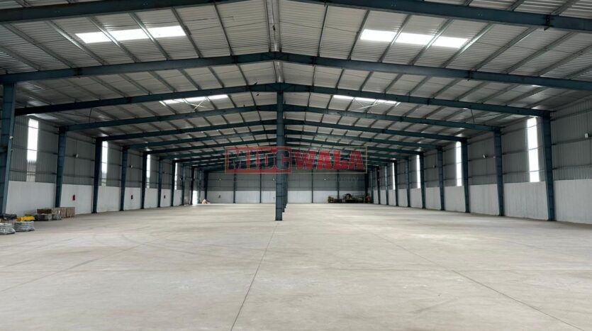 Modern industrial warehouse for lease in JNPT Road Uran Navi Mumbai.